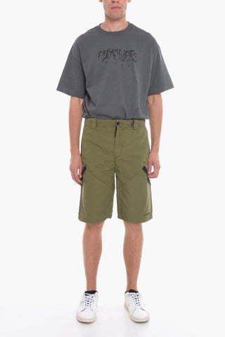 Rip Stop Checked Cargo Shorts