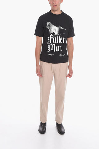 JUN TAKAHASHI Crew-Neck T-shirt with Gothic Print