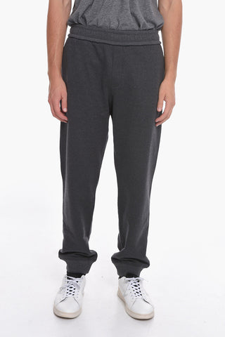 Joggers 3 Tasche in Misto Cotone con Polsini