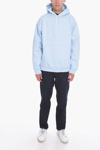 Fleeced-Cotton Hoodie With Patch Pocket