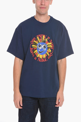 T-Shirt Girocollo Stampata sul Fronte