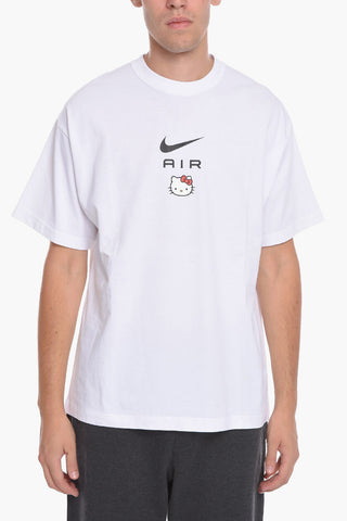 HELLO KITTY Cotton Crew-Neck T-shirt with Maxi Logo Print On The Back