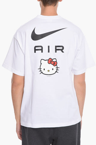 HELLO KITTY Cotton Crew-Neck T-shirt with Maxi Logo Print On The Back