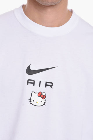 HELLO KITTY Cotton Crew-Neck T-shirt with Maxi Logo Print On The Back