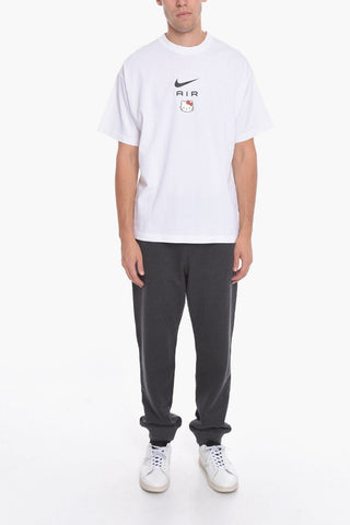 HELLO KITTY Cotton Crew-Neck T-shirt with Maxi Logo Print On The Back