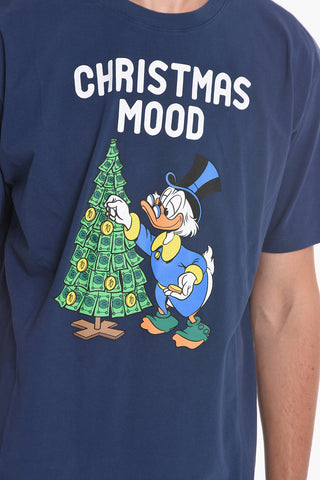 DISNEY Front Printed CHRISTMAS MOOD Crew-neck T-Shirt