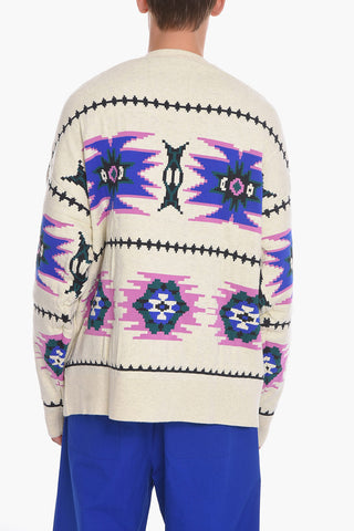 Pullover Foderato MALDENY con Motivo Chevron
