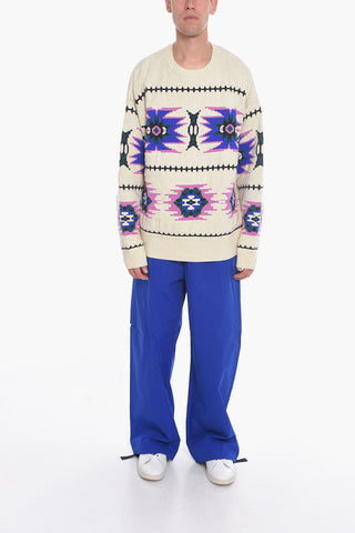 Pullover Foderato MALDENY con Motivo Chevron
