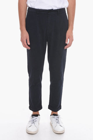 Pantaloni a 1 Pince in Tinta Unita con Passanti