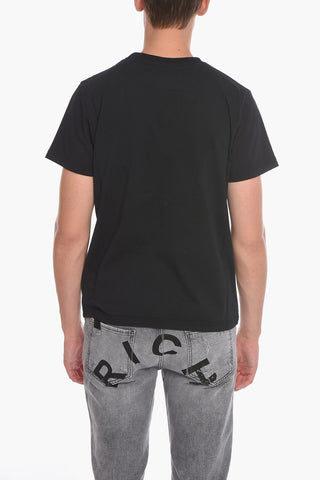 T-Shirt Girocollo con Teschio Stampato