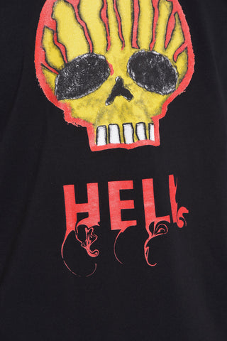 T-Shirt Girocollo con Teschio Stampato