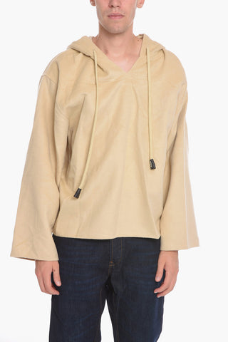 Felpa Hoodie UNISEX MOSHE in Misto Lana