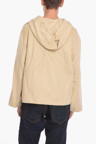 Felpa Hoodie UNISEX MOSHE in Misto Lana