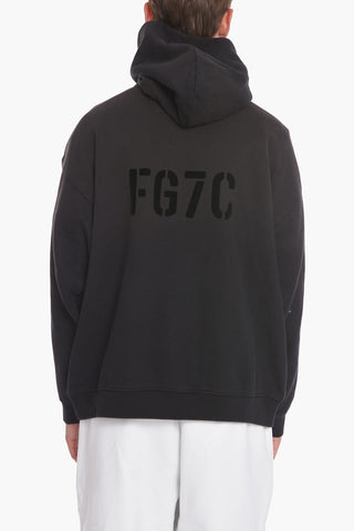 Solid Color Hoodie with Buttons Detail