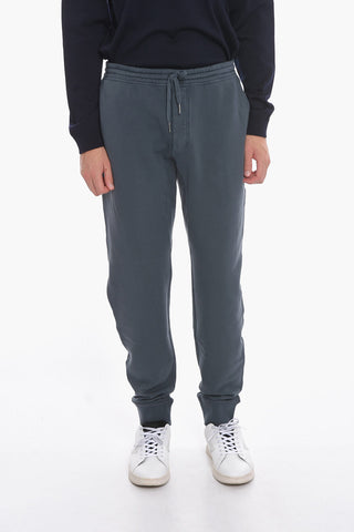 Buttoned Vintage Dyed Cotton Sweatpants