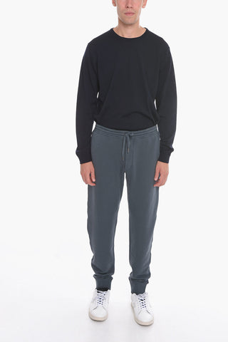 Buttoned Vintage Dyed Cotton Sweatpants