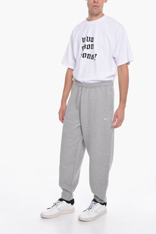 Solid Color Loose Fit Joggers with Fleeced Inner