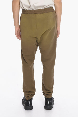 Low-Waist Fleeced-Cotton Joggers
