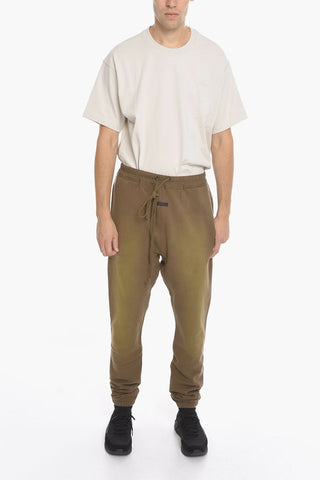Low-Waist Fleeced-Cotton Joggers