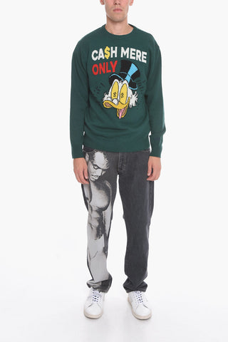 DISNEY Maglia Girocollo con Maxi Ricamo Frontale