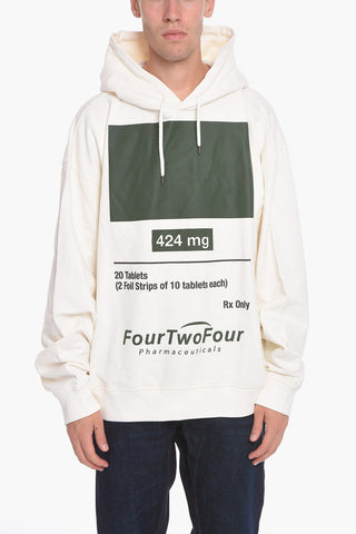 Contrasting Prints Hoodie