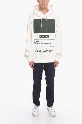 Contrasting Prints Hoodie