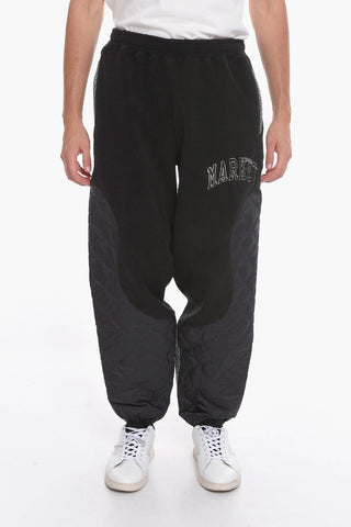 MARKET Fleeced Pants with Quilted Details