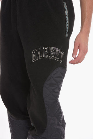 MARKET Fleeced Pants with Quilted Details