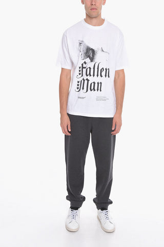 JUN TAKAHASHI Crew-Neck T-shirt with Gothic Print