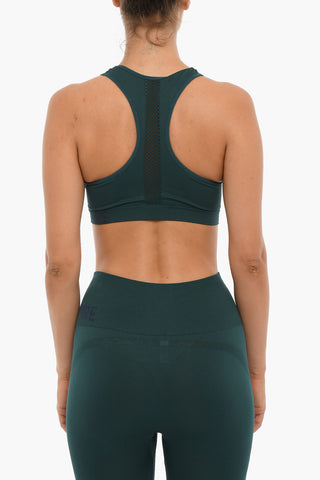 Logo Print Sleeveless Cropped Top