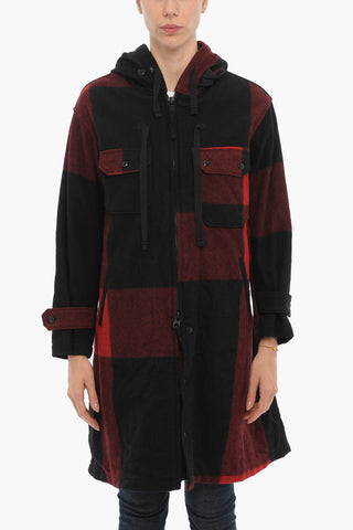 Cappotto CRUISER a Quadri Buffalo con Cappuccio