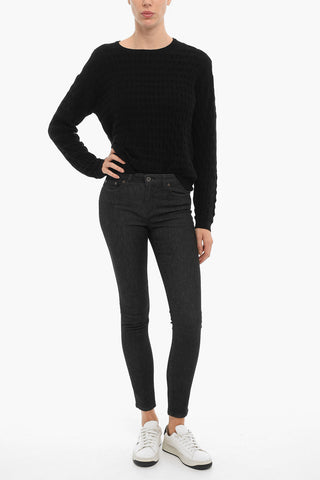 Solid Color MARTEN Jeans with Belt Loops 13cm