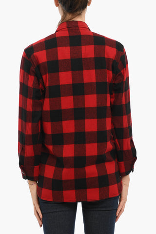 ARCHIVE Buffalo Checked POPOVER Overshirt with Double Breast Pocket and Half Zip