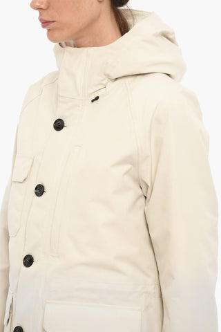 Solid Color GTX MOUNTAIN  Down Jacket with Hidden Closure