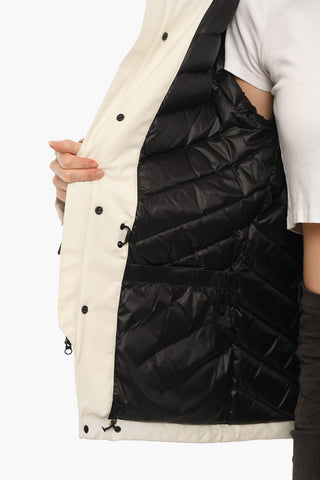 Solid Color GTX MOUNTAIN  Down Jacket with Hidden Closure