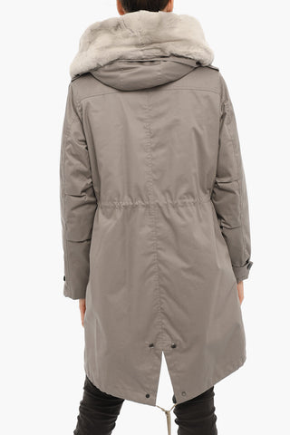 Padded LITERARY REX Parka with Real Fur Detail