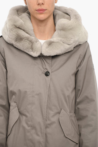 Padded LITERARY REX Parka with Real Fur Detail