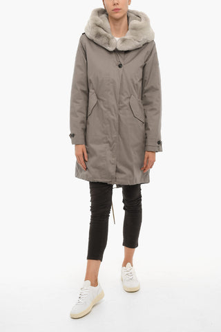 Padded LITERARY REX Parka with Real Fur Detail