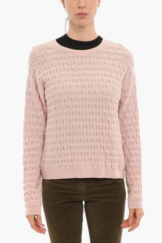 Maglia Girocollo in Lana E Cashmere
