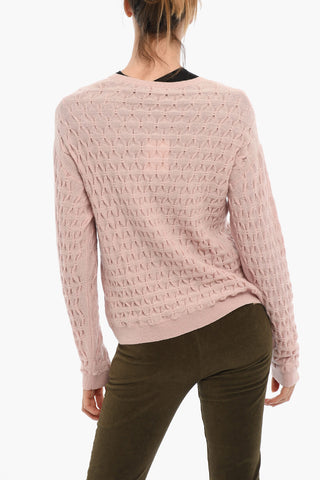 Maglia Girocollo in Lana E Cashmere