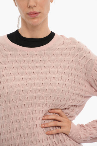 Maglia Girocollo in Lana E Cashmere