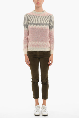 Maglia Girocollo in Misto Mohair