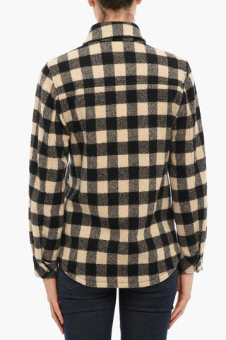 Overshirt in Misto Lana a Quadri Buffalo con Doppio Taschino