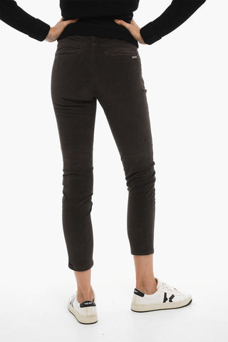 Mid-Waist Velour 4 Pockets Pants