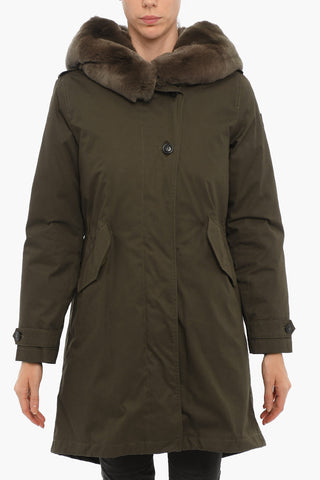 Padded LITERARY REX Parka with Real Fur Detail