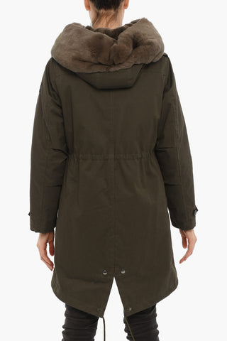 Padded LITERARY REX Parka with Real Fur Detail