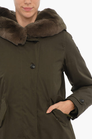 Padded LITERARY REX Parka with Real Fur Detail