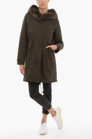 Padded LITERARY REX Parka with Real Fur Detail