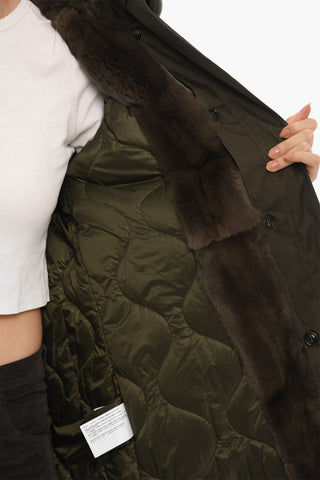 Padded LITERARY REX Parka with Real Fur Detail