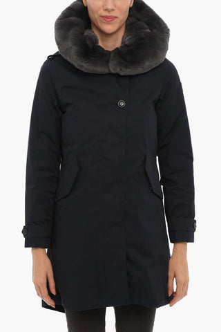 Removable Inner LITERARY Padded Jacket With Real Fur Details